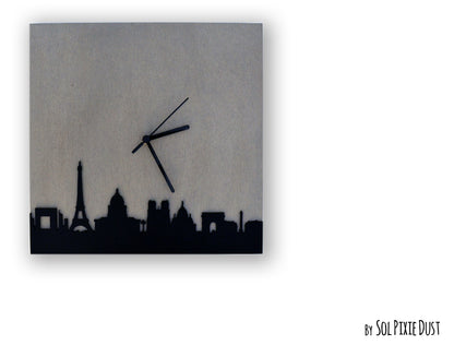 Square Concrete Wall Clocks Designs with Acrylic
