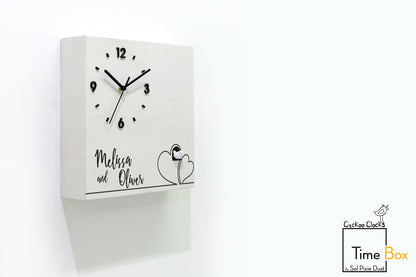 Time Box Modern Cuckoo Bird.  Cuckoo and Pendulum Wall Clock