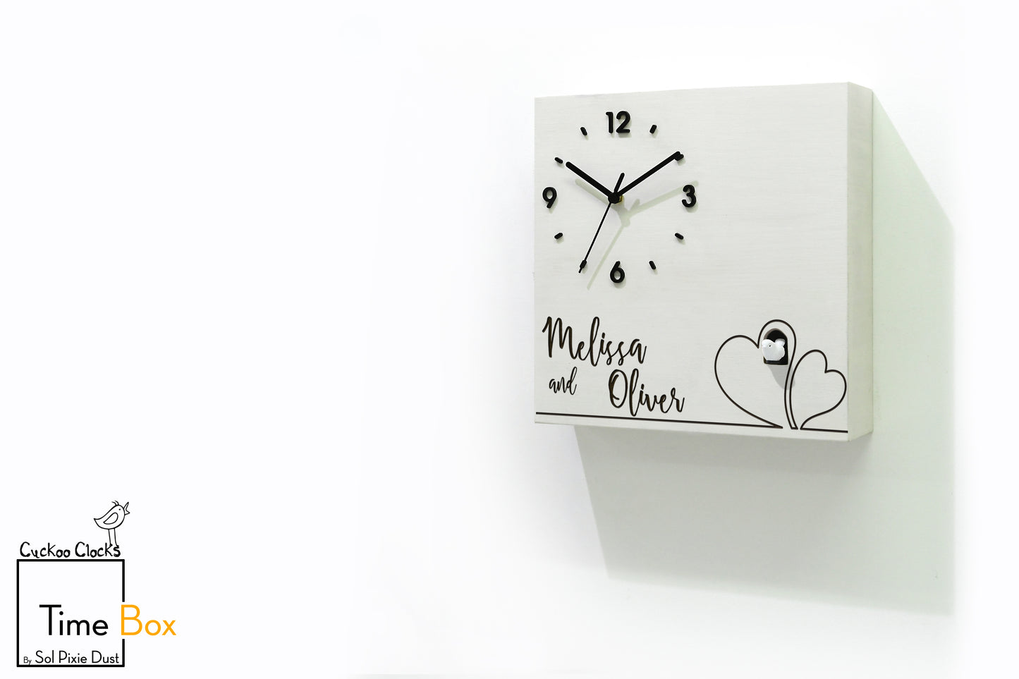 Time Box Modern Cuckoo Bird.  Cuckoo and Pendulum Wall Clock
