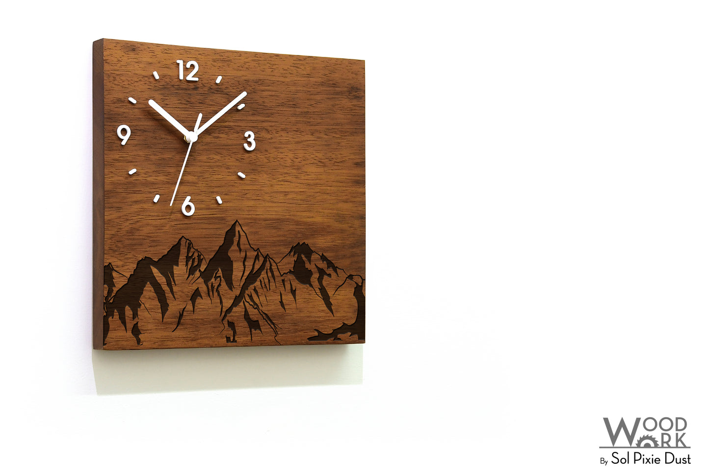 Vintage Wooden Square Clocks
