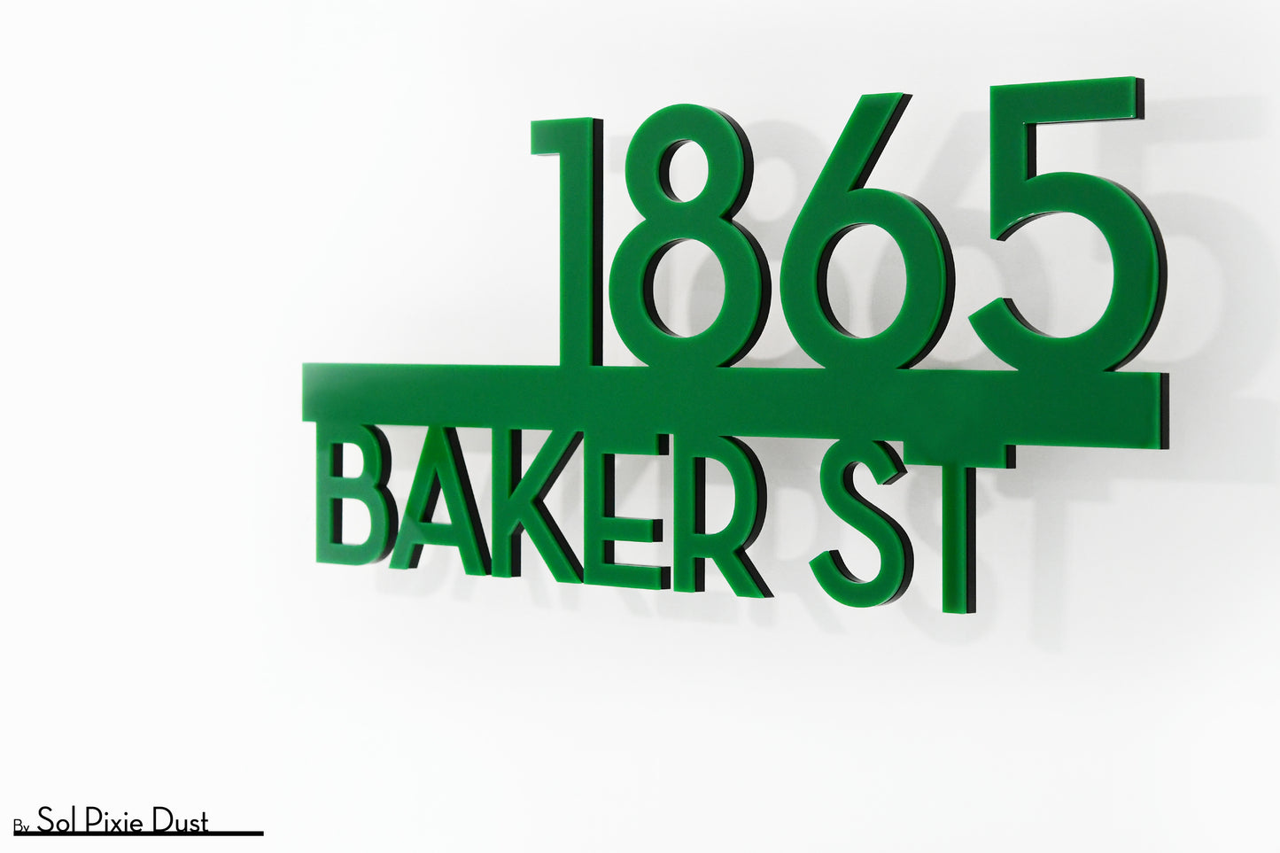 Underline House Numbers - LED Signs with Name / Address