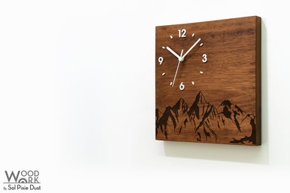 Vintage Wooden Square Clocks