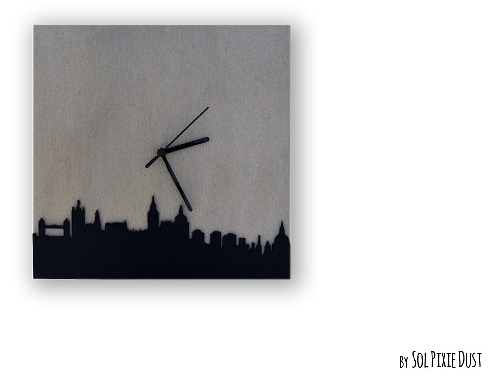 Square Concrete Wall Clocks Designs with Acrylic