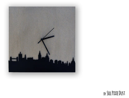 Square Concrete Wall Clocks Designs with Acrylic