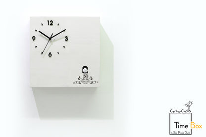 Time Box Modern Cuckoo Bird.  Cuckoo and Pendulum Wall Clock
