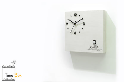 Time Box Modern Cuckoo Bird.  Cuckoo and Pendulum Wall Clock