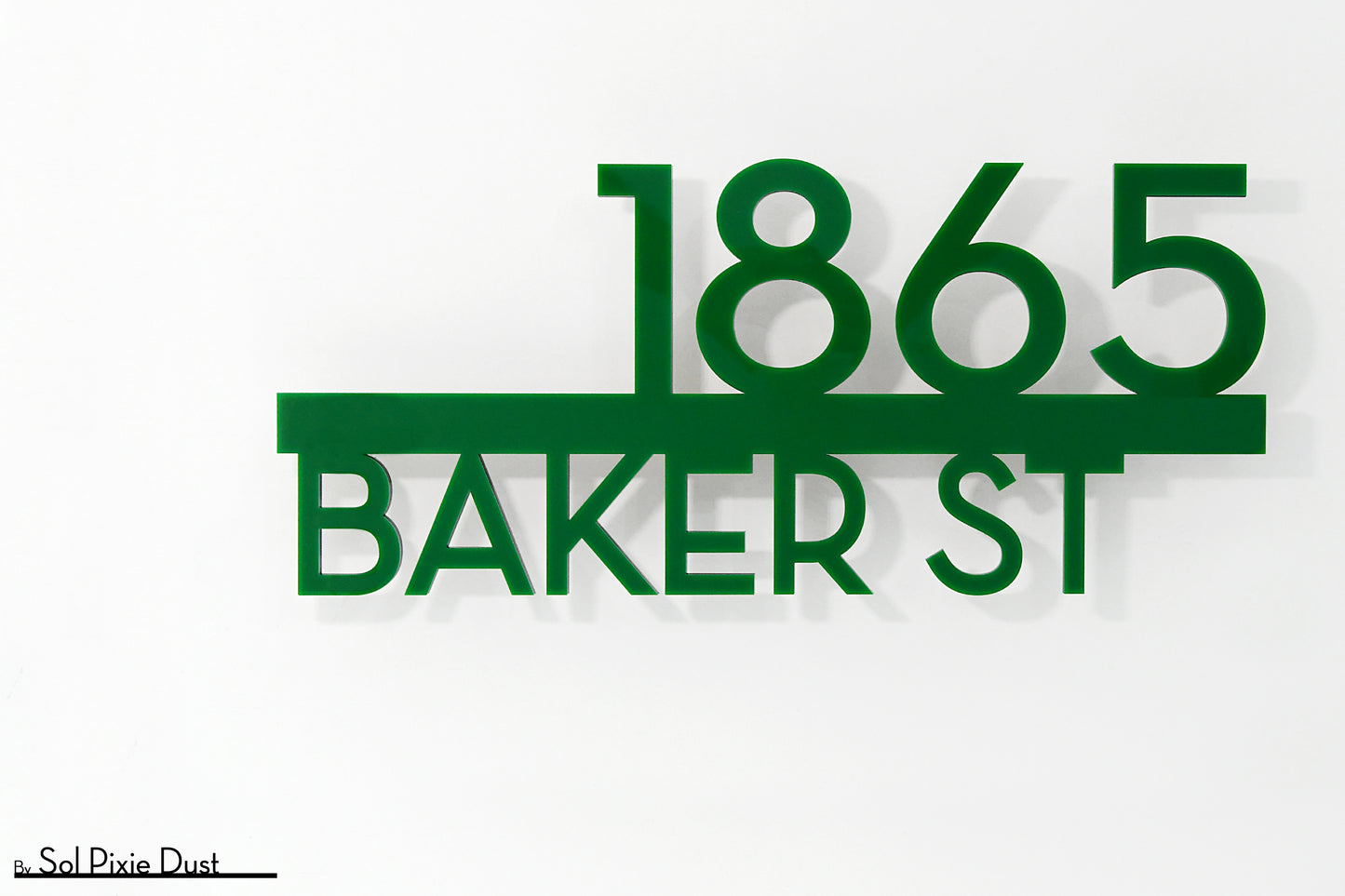 Underline House Numbers - LED Signs with Name / Address