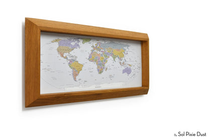 World Map Wall Frame