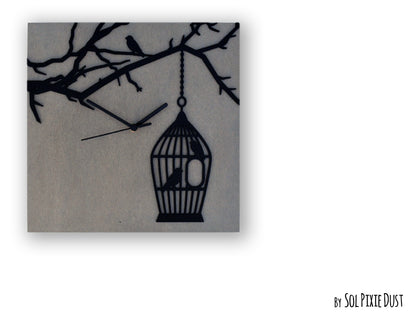 Square Concrete Wall Clocks Designs with Acrylic