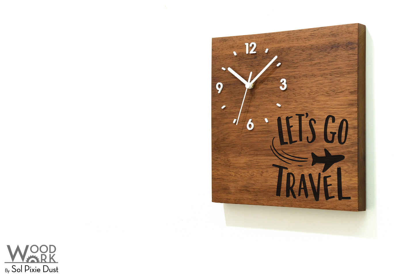 Skylines Cities Wooden Square Clocks