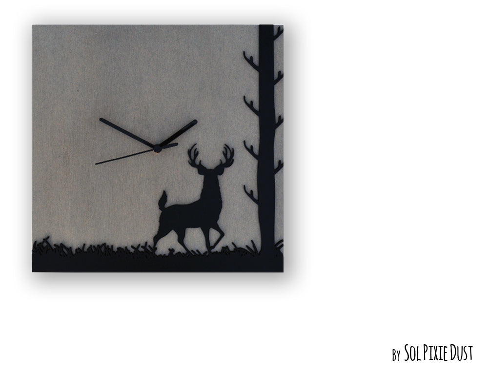 Square Concrete Wall Clocks Designs with Acrylic
