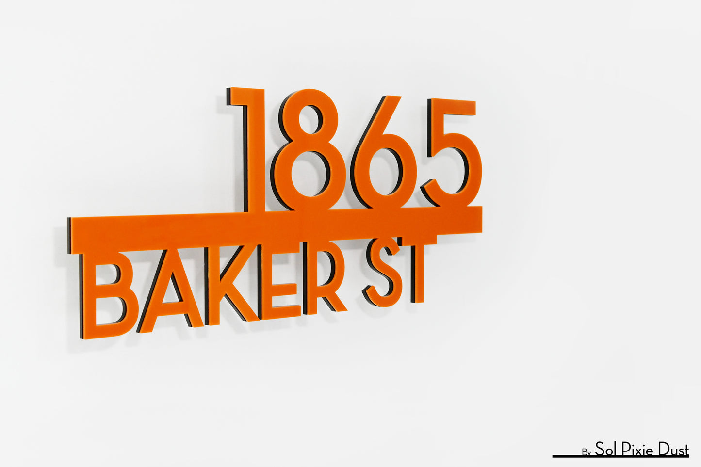 Underline House Numbers - LED Signs with Name / Address