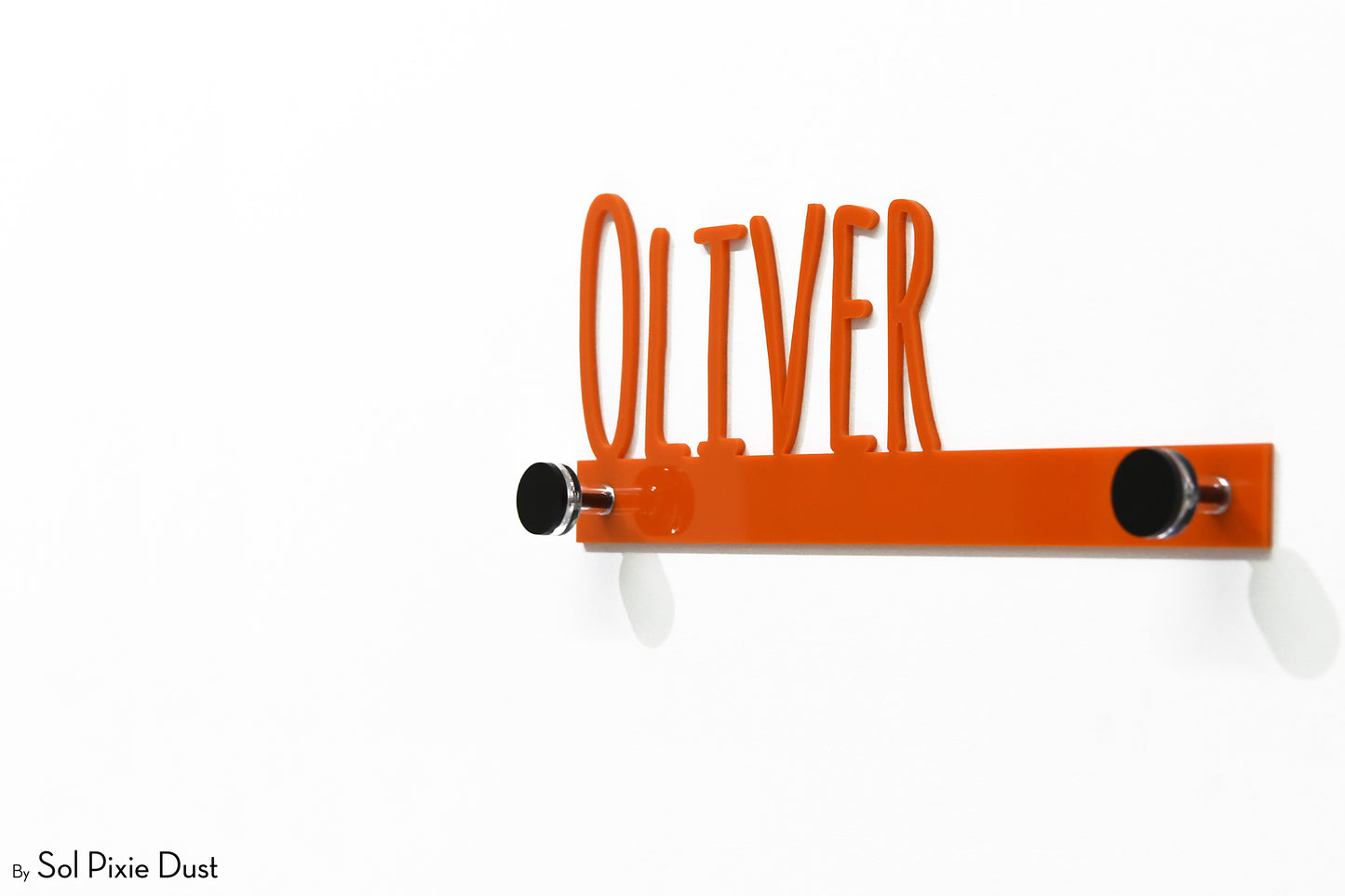 Wall Pegs and Racks - Custom Wall Hook Name