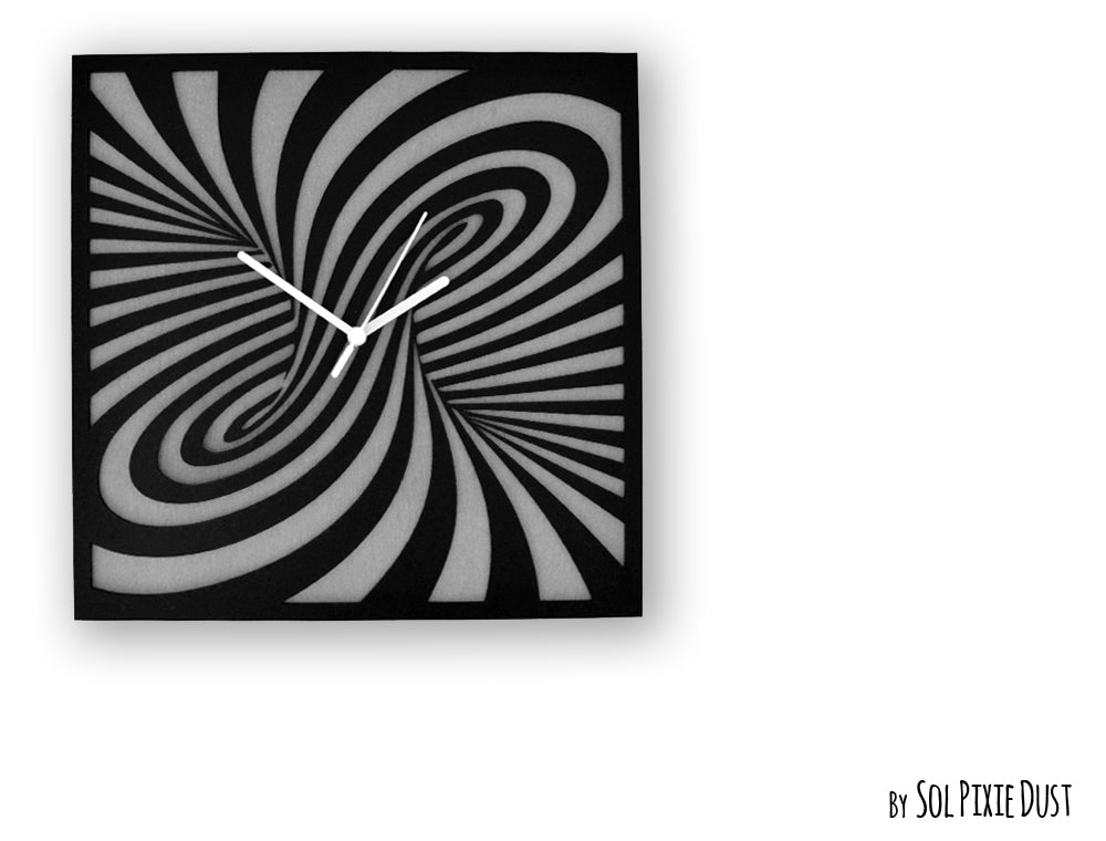Square Concrete Wall Clocks Designs with Acrylic