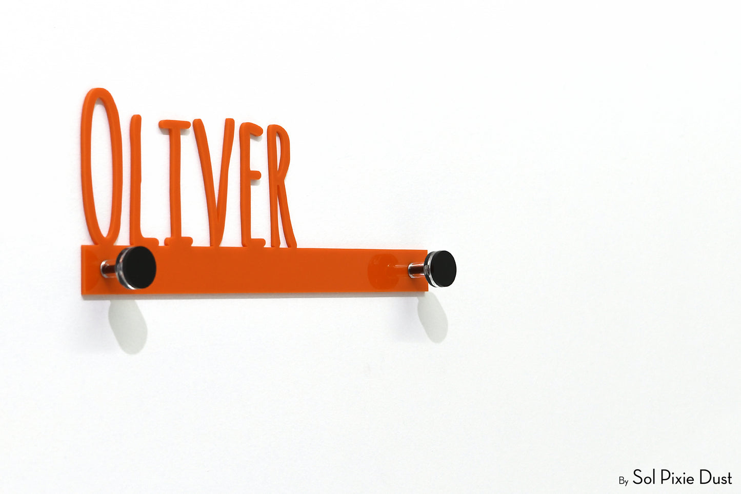 Wall Pegs and Racks - Custom Wall Hook Name