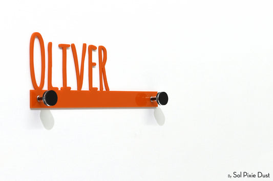 Wall Pegs and Racks - Custom Wall Hook Name