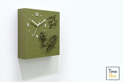 Time Box Modern Cuckoo Bird.  Cuckoo and Pendulum Wall Clock