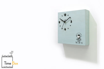 Time Box Modern Cuckoo Bird.  Cuckoo and Pendulum Wall Clock