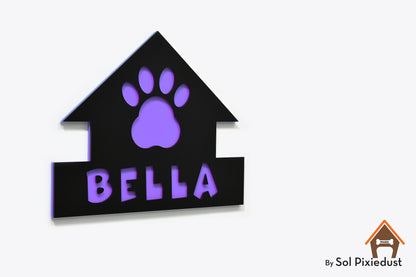 Personalized Pet Name Sign – Acrylic