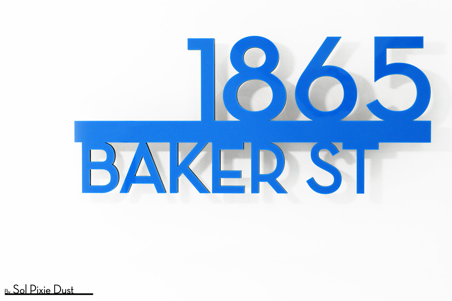 Underline House Numbers - LED Signs with Name / Address