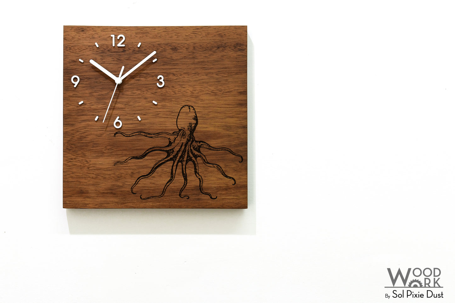Vintage Wooden Square Clocks