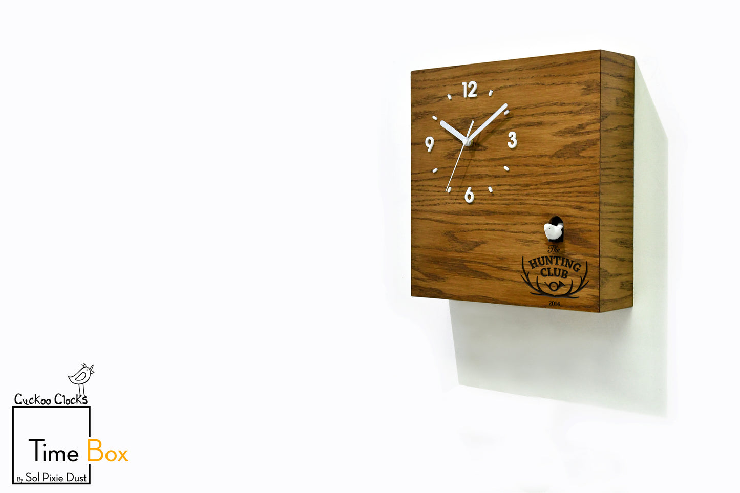 Time Box Modern Cuckoo Bird.  Cuckoo and Pendulum Wall Clock