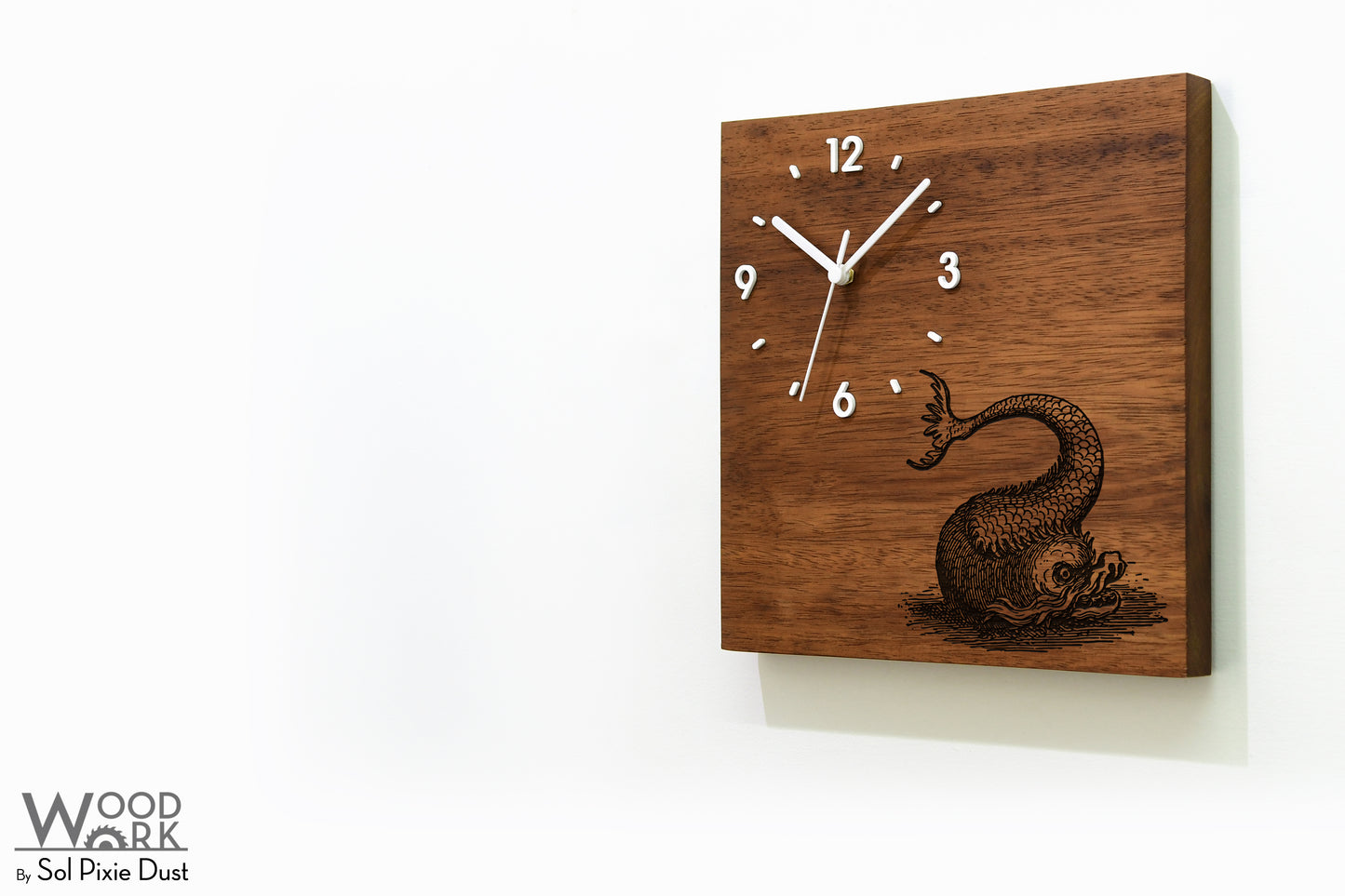 Vintage Wooden Square Clocks
