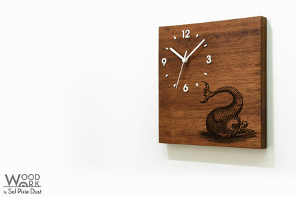 Vintage Wooden Square Clocks