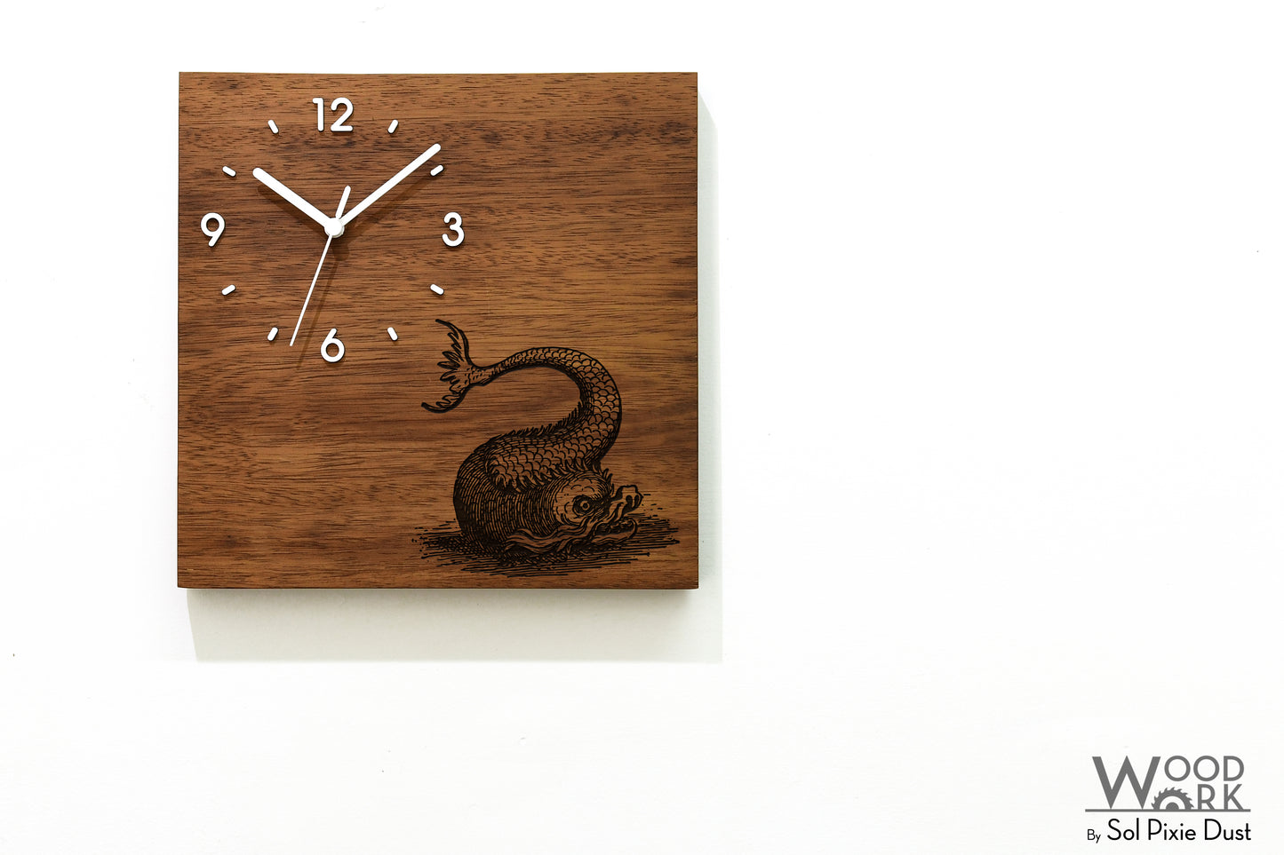 Vintage Wooden Square Clocks
