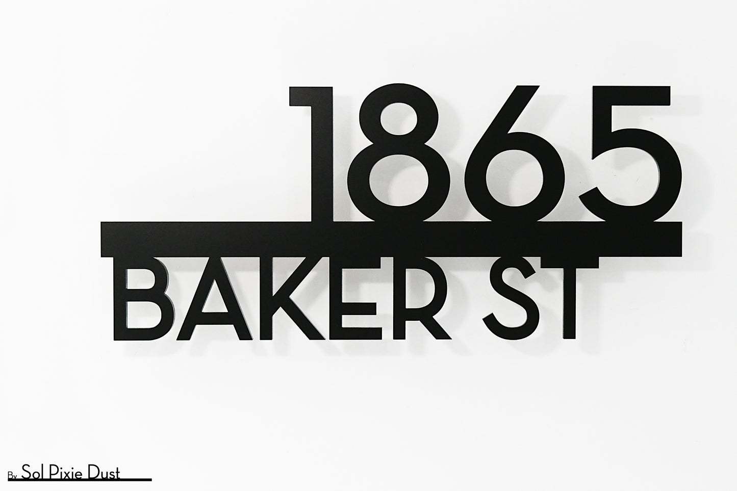 Underline House Numbers - LED Signs with Name / Address