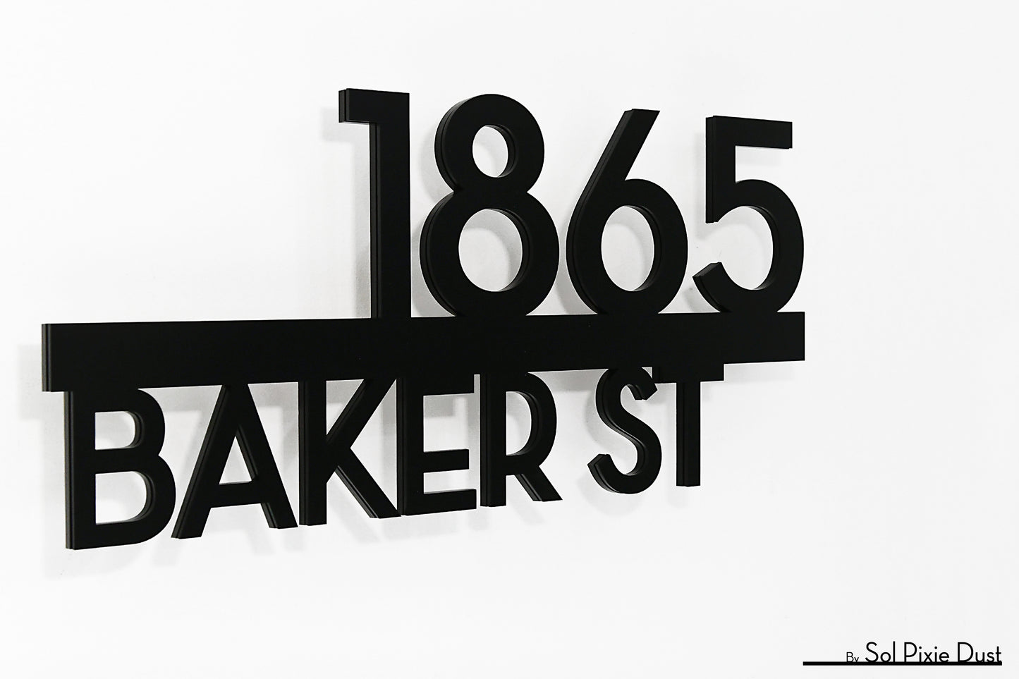 Underline House Numbers - LED Signs with Name / Address