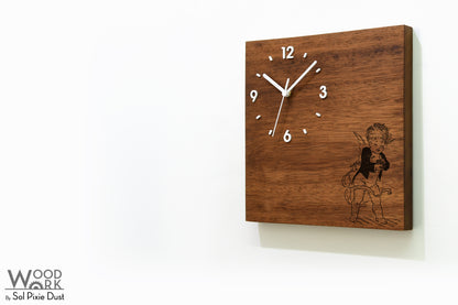 Vintage Wooden Square Clocks