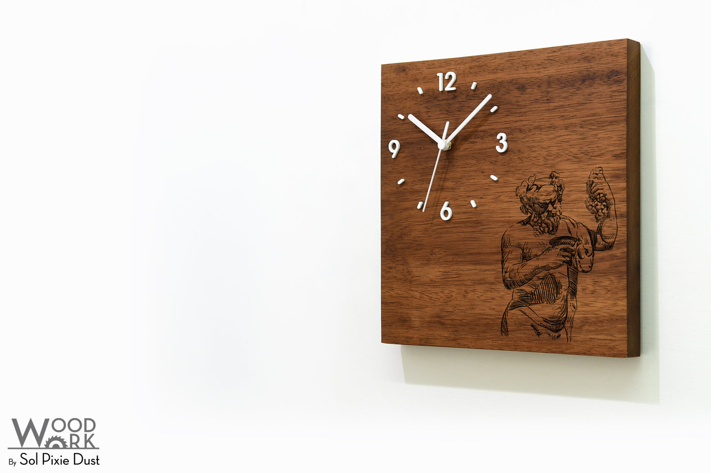 Vintage Wooden Square Clocks