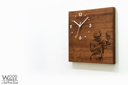 Vintage Wooden Square Clocks
