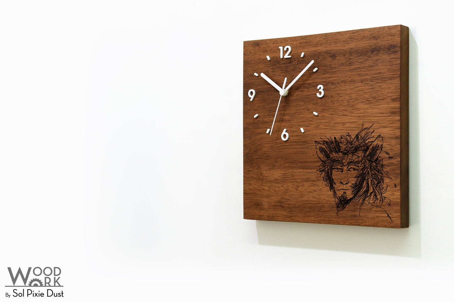 Vintage Wooden Square Clocks