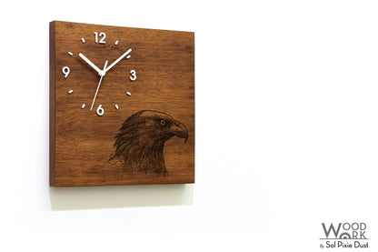 Vintage Wooden Square Clocks