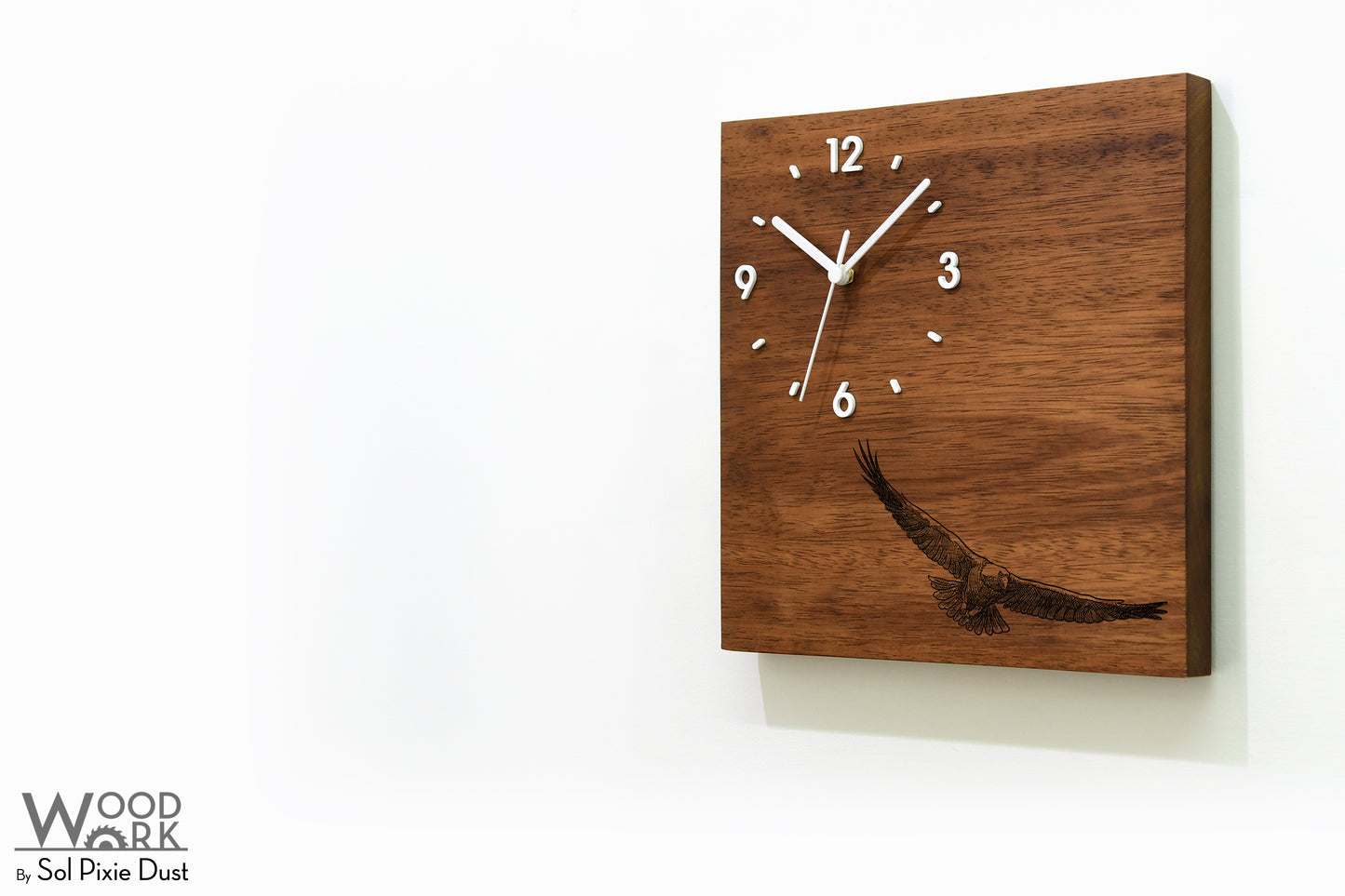 Vintage Wooden Square Clocks