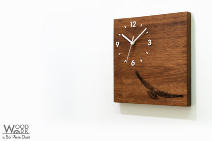 Vintage Wooden Square Clocks