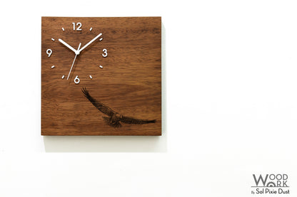 Vintage Wooden Square Clocks