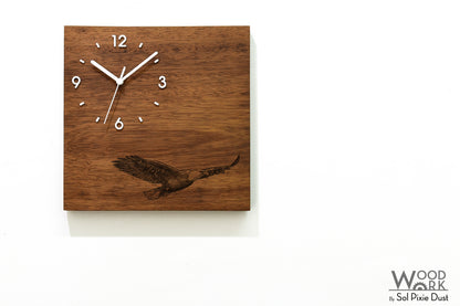 Vintage Wooden Square Clocks