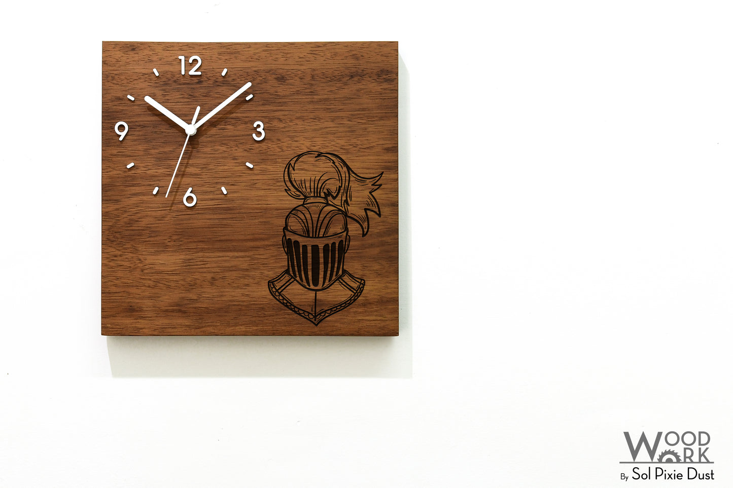 Vintage Wooden Square Clocks