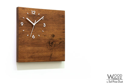 Vintage Wooden Square Clocks