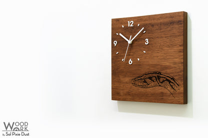 Vintage Wooden Square Clocks