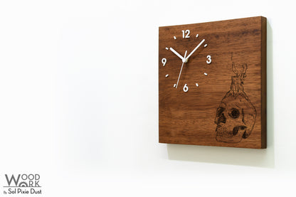 Vintage Wooden Square Clocks