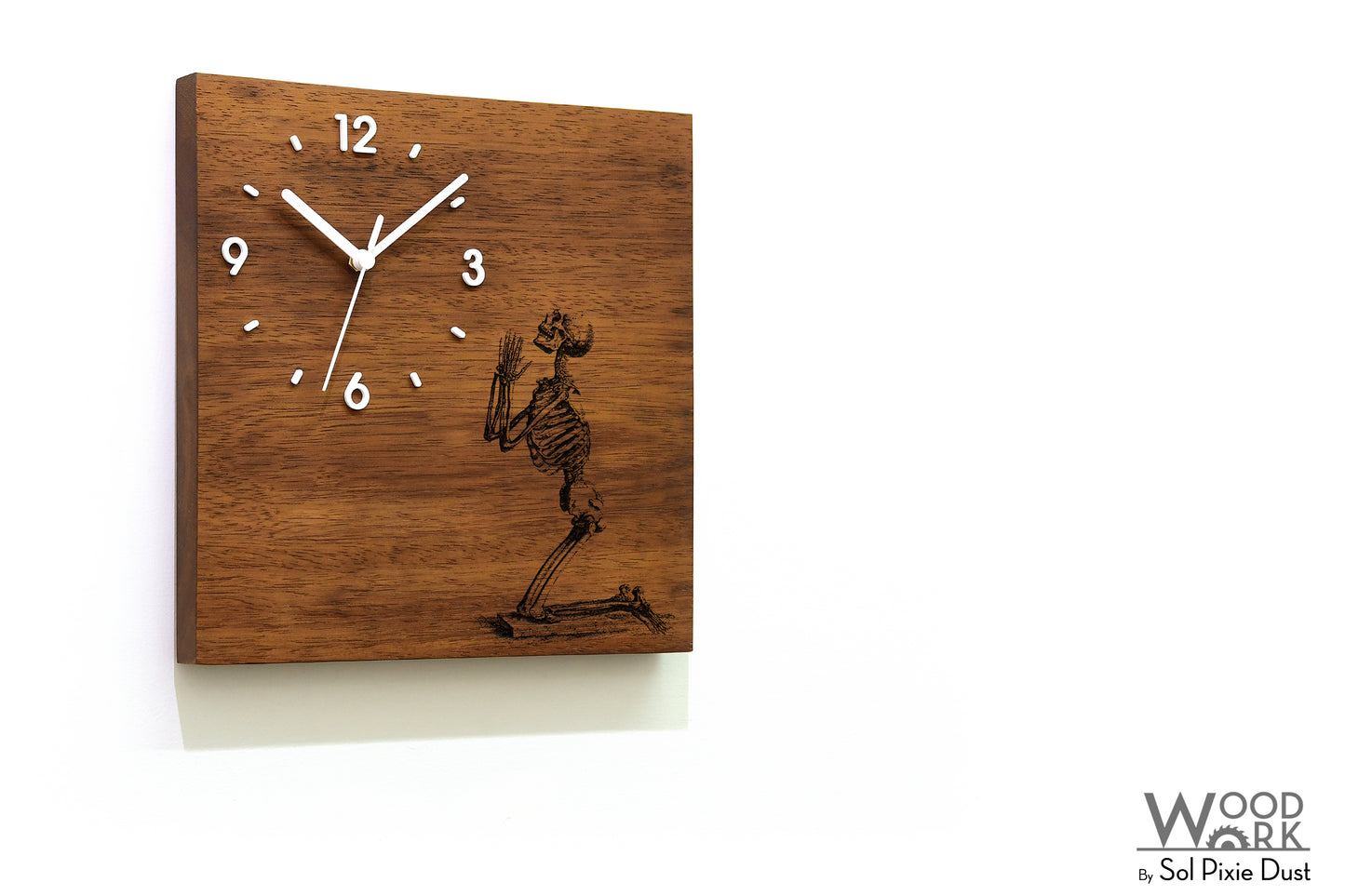 Vintage Wooden Square Clocks
