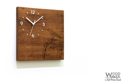 Vintage Wooden Square Clocks