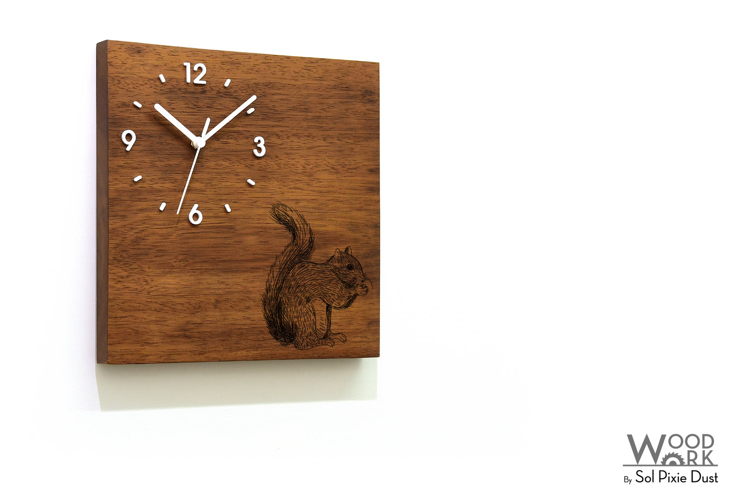 Vintage Wooden Square Clocks