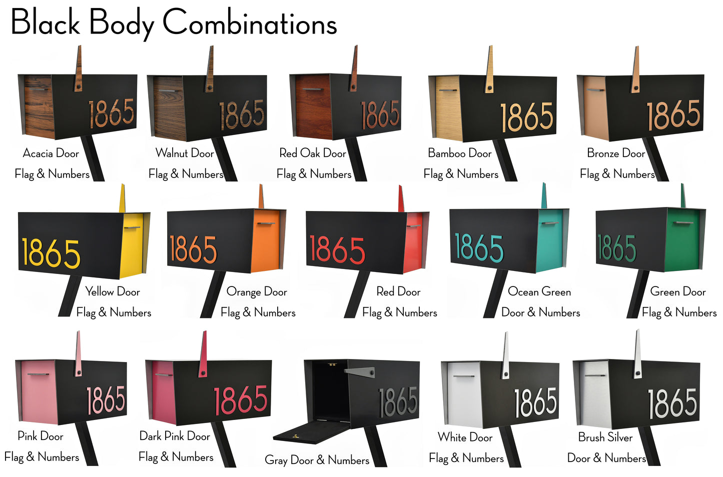 Modern Post Mounted Mailbox  - Contemporary Post Mounted Mailbox Type 4