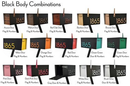 Modern Post Mounted Mailbox  - Contemporary Post Mounted Mailbox Type 4