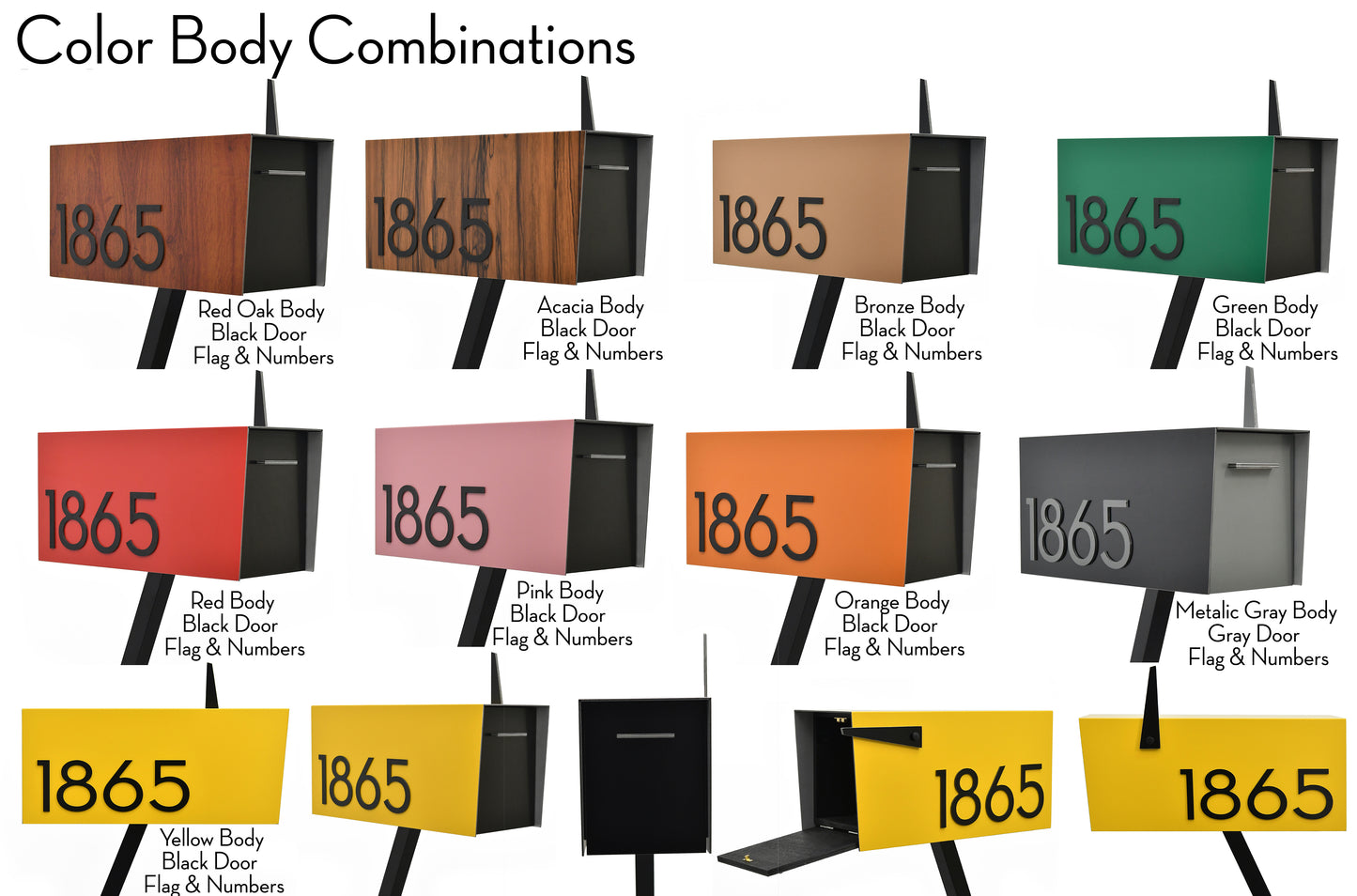 Modern Post Mounted Mailbox  - Contemporary Post Mounted Mailbox Type 4